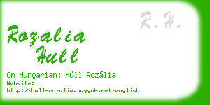 rozalia hull business card